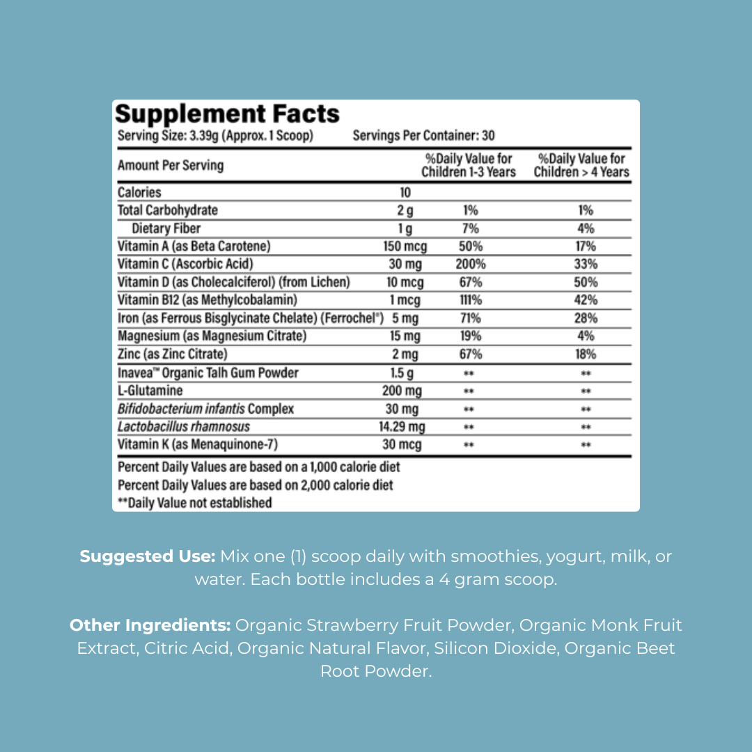 Little Gut Boosterβ’ | Kidsβ Gut-First Daily Multivitamin Powder