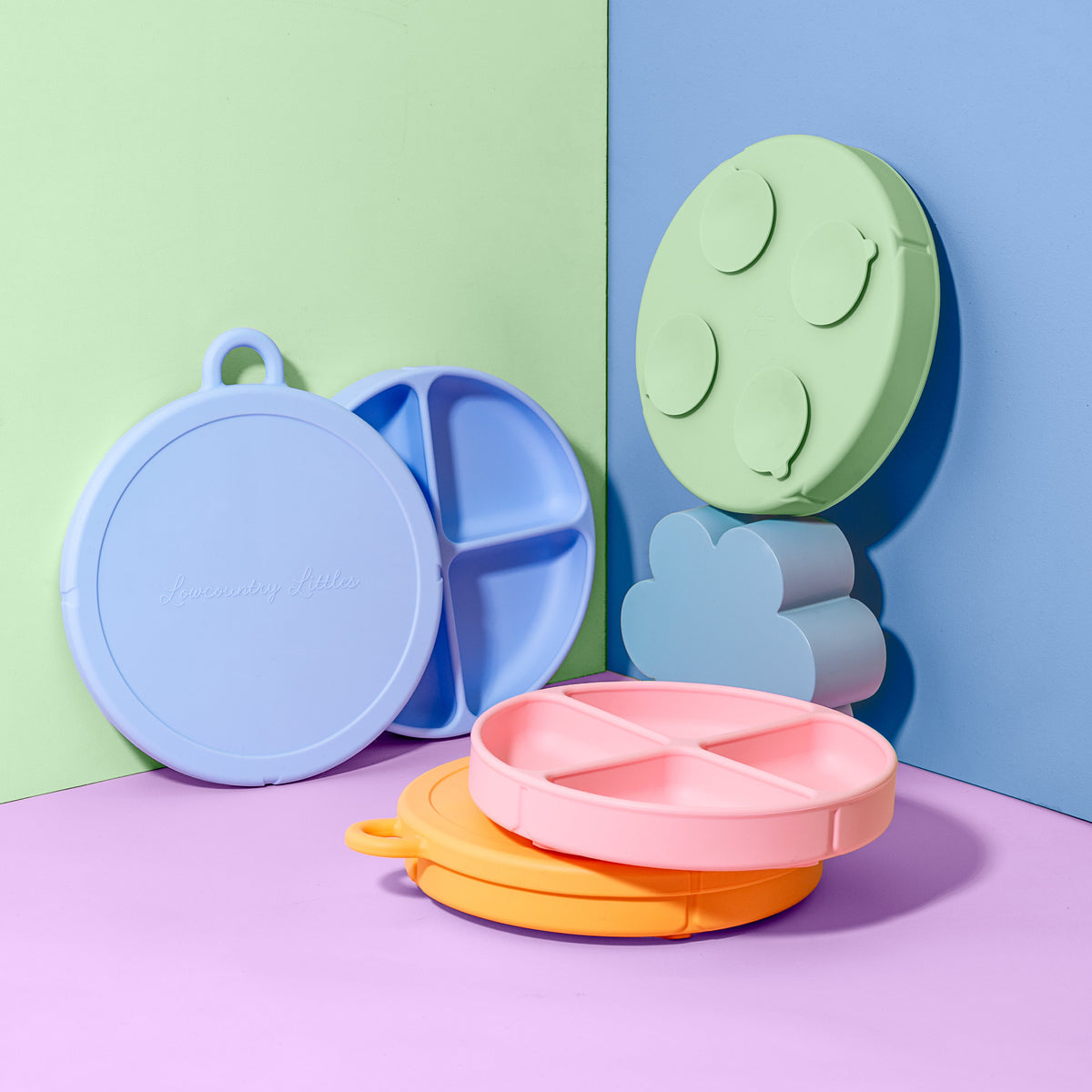 The Palmetto Plate | Suction Plate with Snap-Fit Lid (Pre-Order)