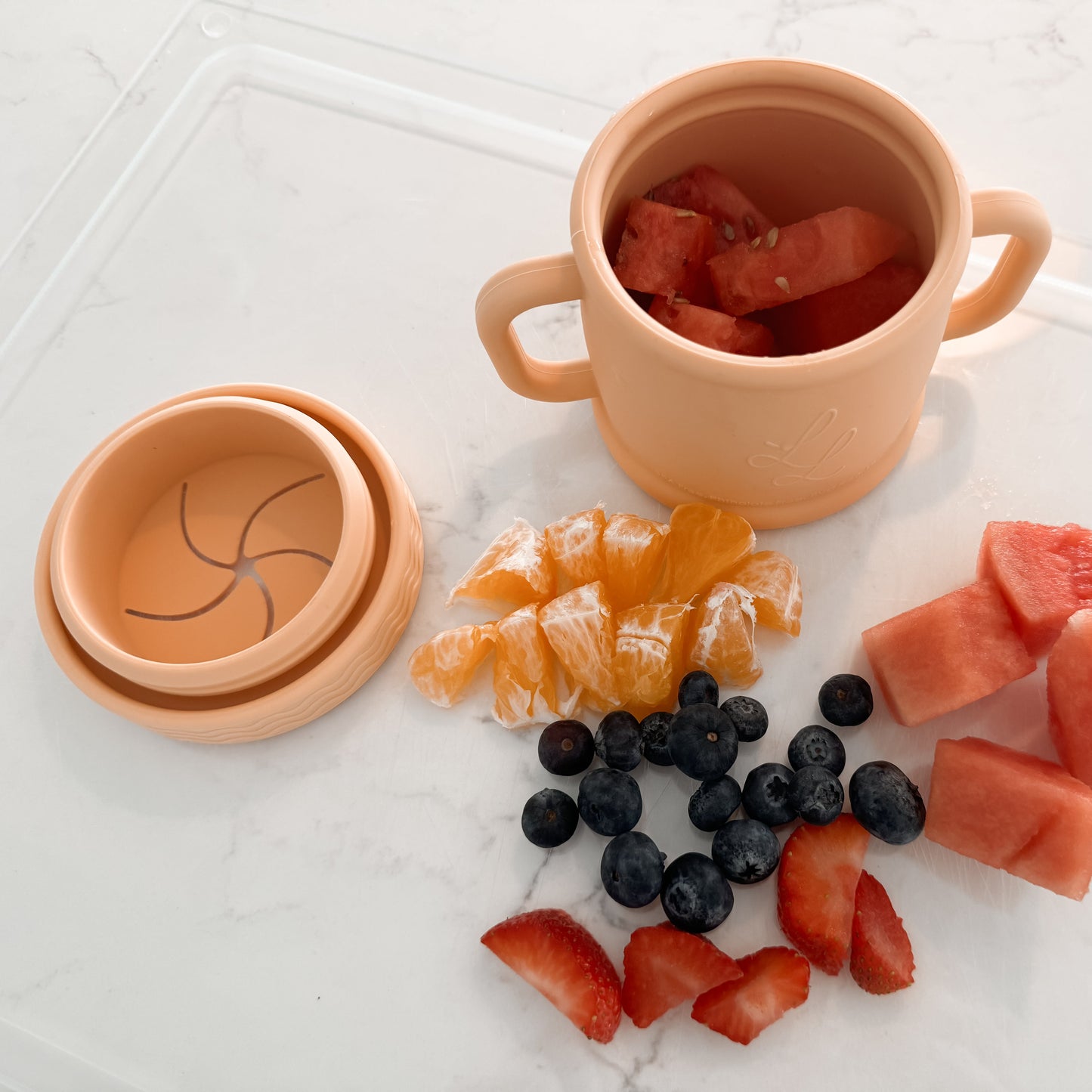 Coastal Cup: Nontoxic Snack Cup With Lid